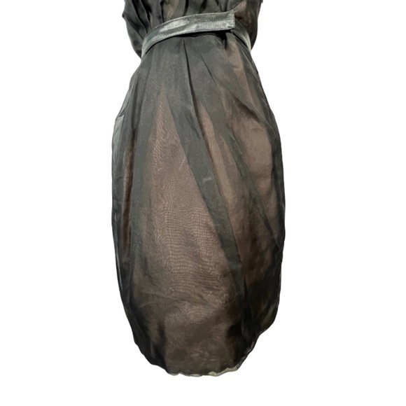 Marc by Marc Jacobs Black with Pink Underlay Cocktail Dress With Belt (2) - Picture 4 of 9